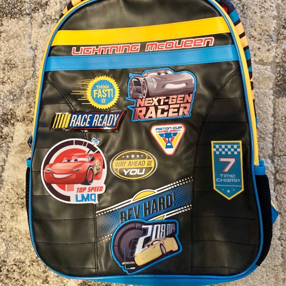 NEW Disney Lightning McQueen Schoolbag